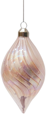 Елочное украшение Christmasdeluxe Шар, капля, луковка розовый, 8см, в ассортименте