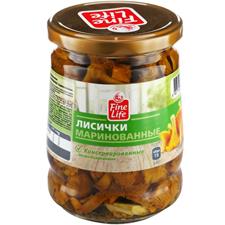 Лисички FINE LIFE маринованные, 540г