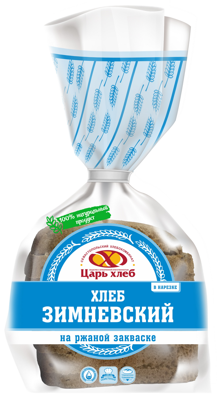 Хлеб Царь хлеб Зимневский нарезной, 400г
