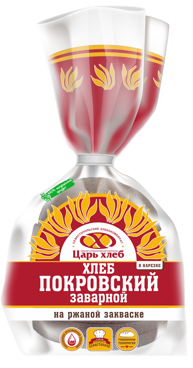 Хлеб Царь хлеб Покровский нарезной, 350г