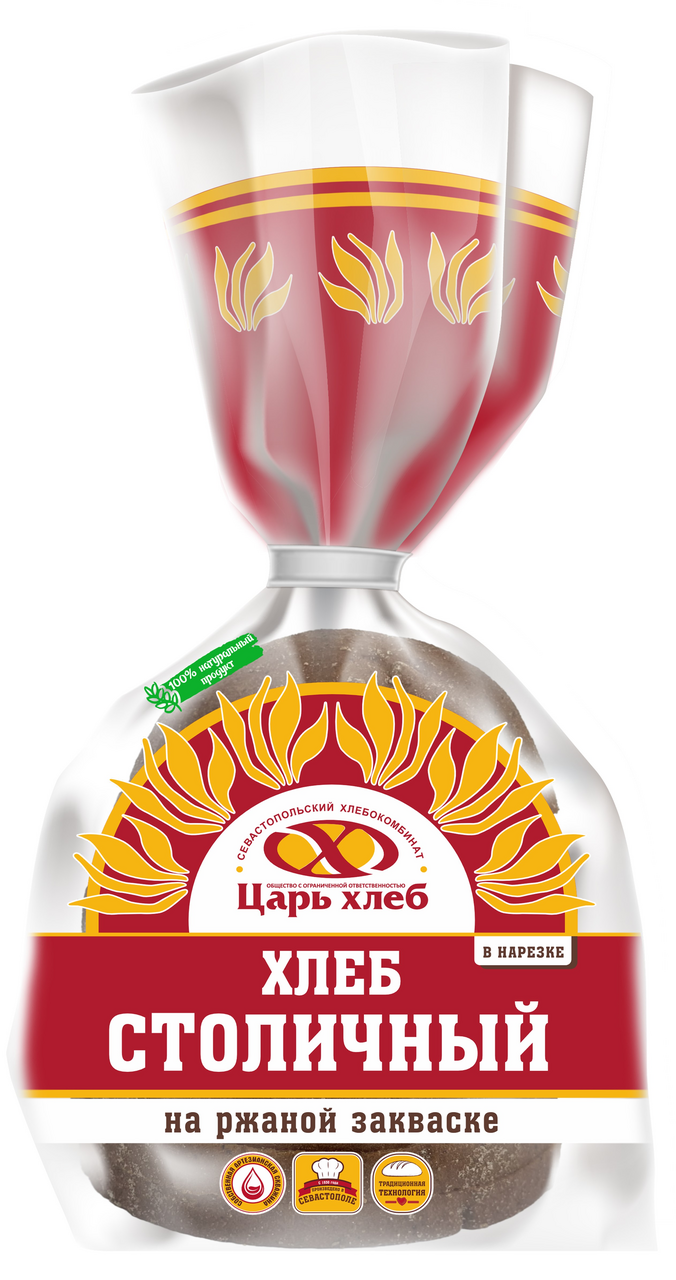 Хлеб Царь хлеб Столичный нарезной, 325г