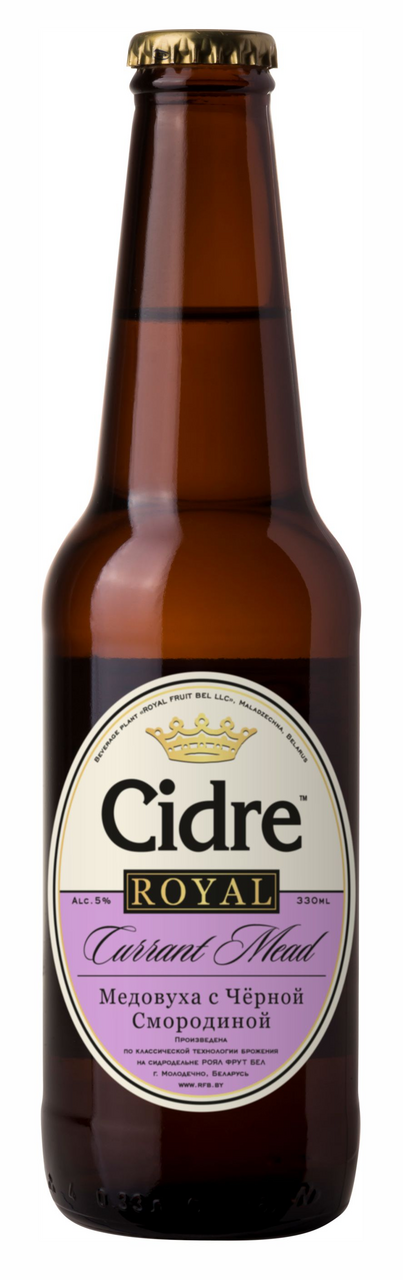 Изображение товара Медовуха Cidre Royal черная смородина, 0.33л