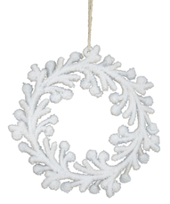 Украшение елочное B&H Снежный венок, 13.7 x 1.2 x 14.2см