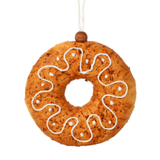 Украшение елочное B&H Пряничный пончик, 10см