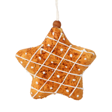 Украшение елочное B&H Пряничная звезда, 10.5см