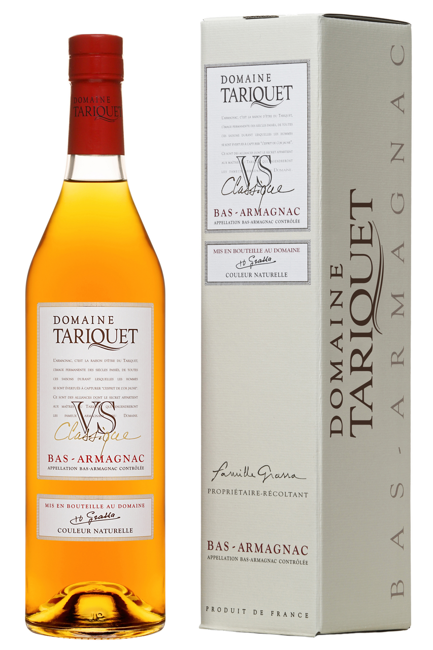 Изображение товара Бренди Domaine Du Tariquet Bas-Armagnac VS 0.7л в подарочной упаковке