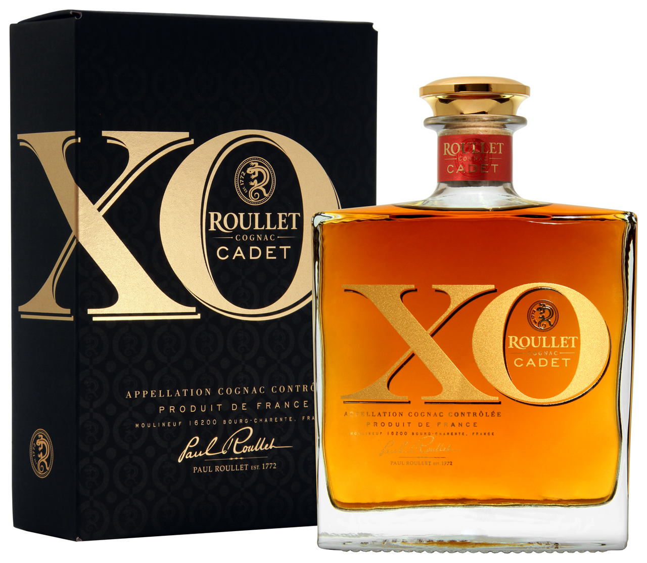 Изображение товара Коньяк Roullet Cadet XO в подарочной упаковке 0.7л France