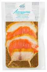 Ассорти рыбное Экстра Фиш форель и масляная рыба холодного копчения, 100г