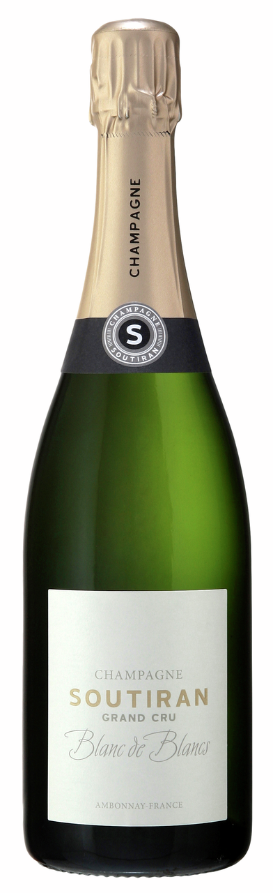 Вино игристое Шампань Soutiran Blanc de Blancs Grand Cru Brut белое брют, 0.75л