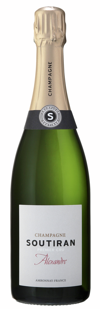 Вино игристое Шампань Soutiran Alexandre Premier Cru белое брют, 0.75л