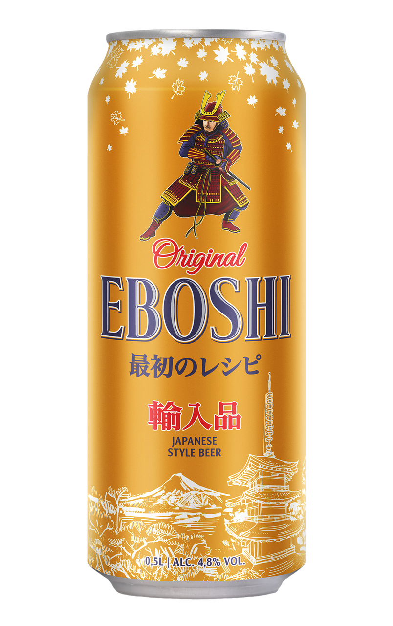 Изображение товара Пиво Eboshi Original светлое фильтрованное 0. 5л - натуральный японский лагер