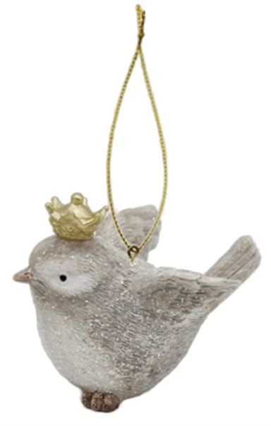 Украшение елочное Птичка, 9.5 x 7.3 x 8см