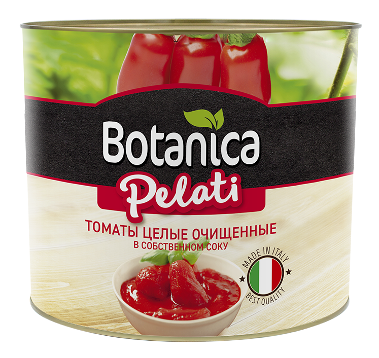 Томаты Botanica целые очищенные в собственном соку, 2.5кг