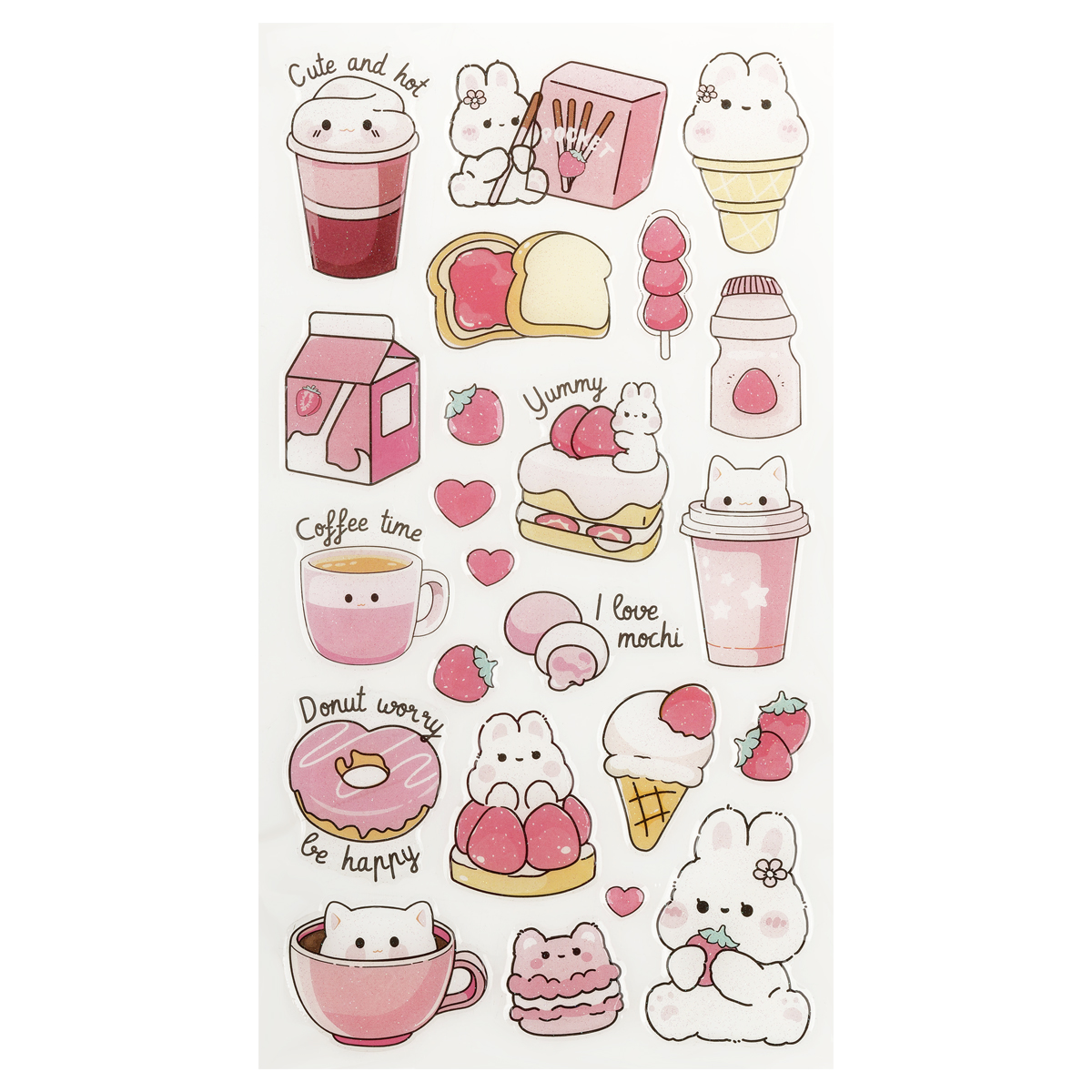 Изображение товара Наклейки гелевые Meshu Sweet Mood, 10 x 23см