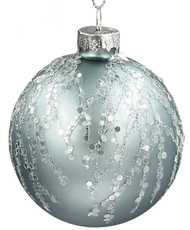 Шар елочный Christmasdeluxe голубой, 7см