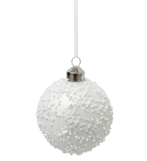 Шар елочный Christmasdeluxe с бисером, 8см
