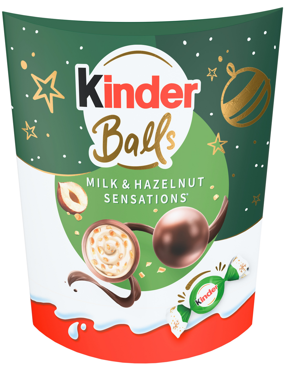 Конфеты Kinder Balls с орехами и молочной начинкой, 90г