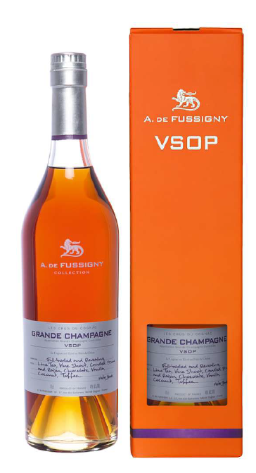 Изображение товара Коньяк A. De Fussigny Grande Champagne Crus du VSOP в подарочной упаковке, 0.7л