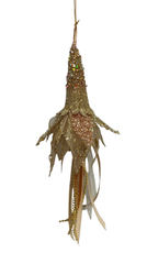 Украшение елочное Christmasdeluxe Колокольчик шампань, 30см