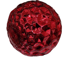 Шар елочный Christmasdeluxe резной красный, 5.5 x 5.5 x 6см