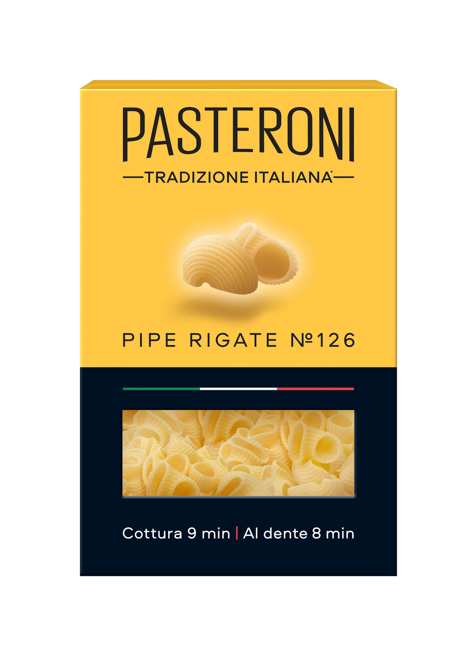 Изображение товара Макароны Pasteroni Пипе Ригате №126, 400г