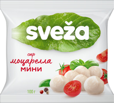 Сыр Sveza Моцарелла мягкий 10 шаров 45%, 250г