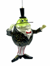 Украшение елочное Christmasdeluxe Лягушка-дирижер, 15.5см