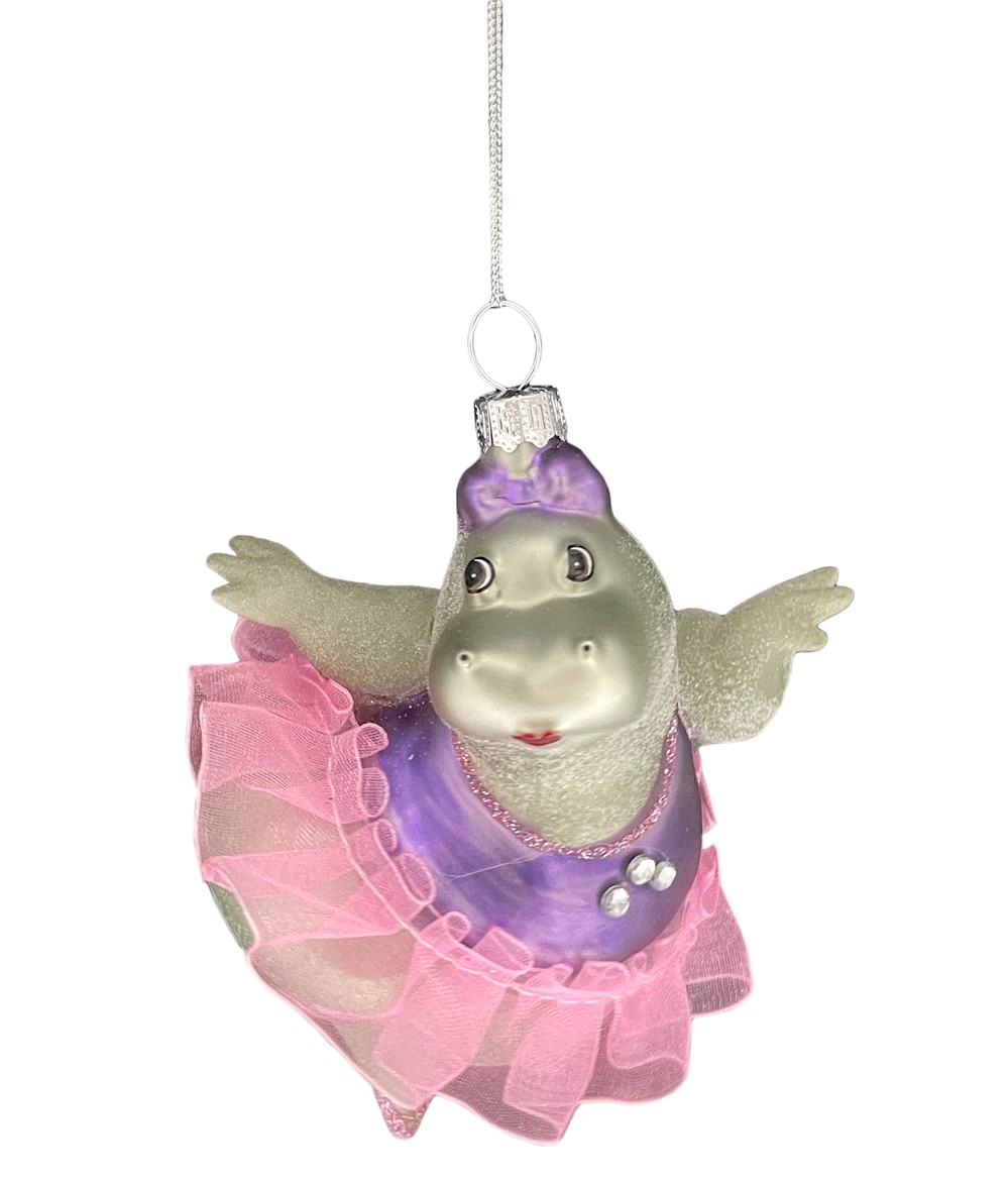 Украшение елочное Christmasdeluxe Бегемотиха в юбке, 11.4см