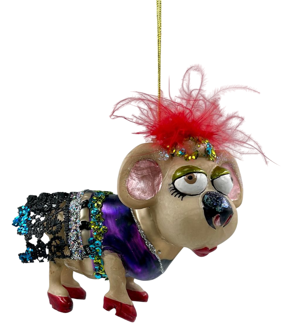 Украшение елочное Christmasdeluxe Коала в вечернем наряде, 10.2см