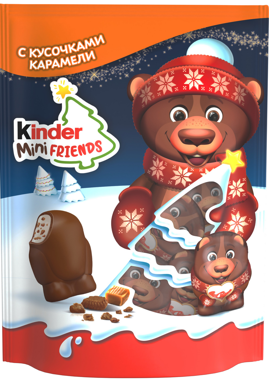 Конфеты Kinder Mini Friends карамель, 122г