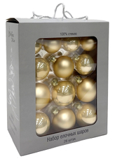 Набор елочных шаров Christmasdeluxe шампань, 26шт