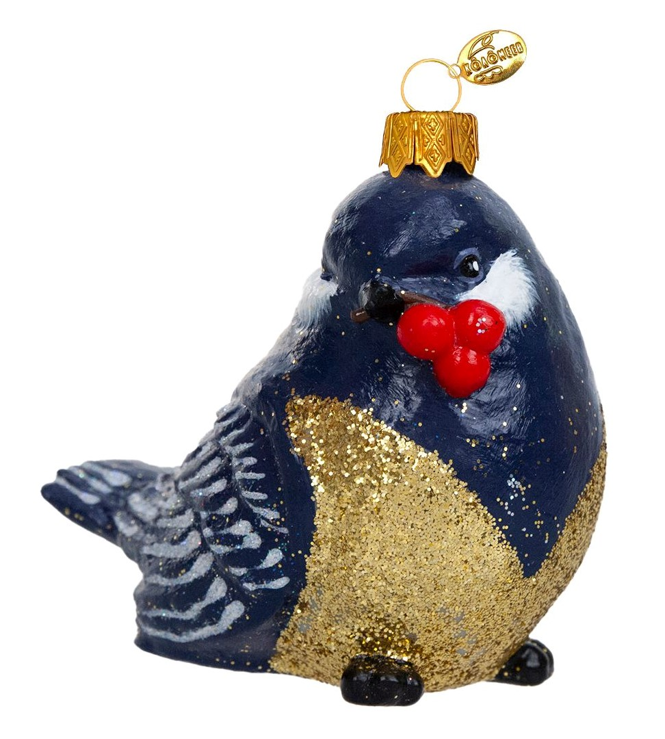 Украшение елочное Коломеев Синица, 8см