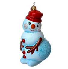 Украшение елочное Коломеев Снеговик нарядный, 14см