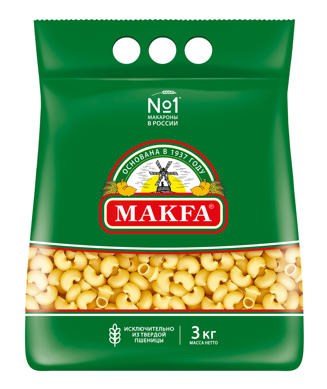 Макароны Makfa улитки высший сорт, 3кг