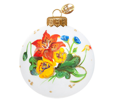 Шар елочный Коломеев Цветок 2, 8см
