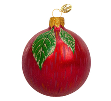 Шар елочный Коломеев Яблоко спелое, 8см