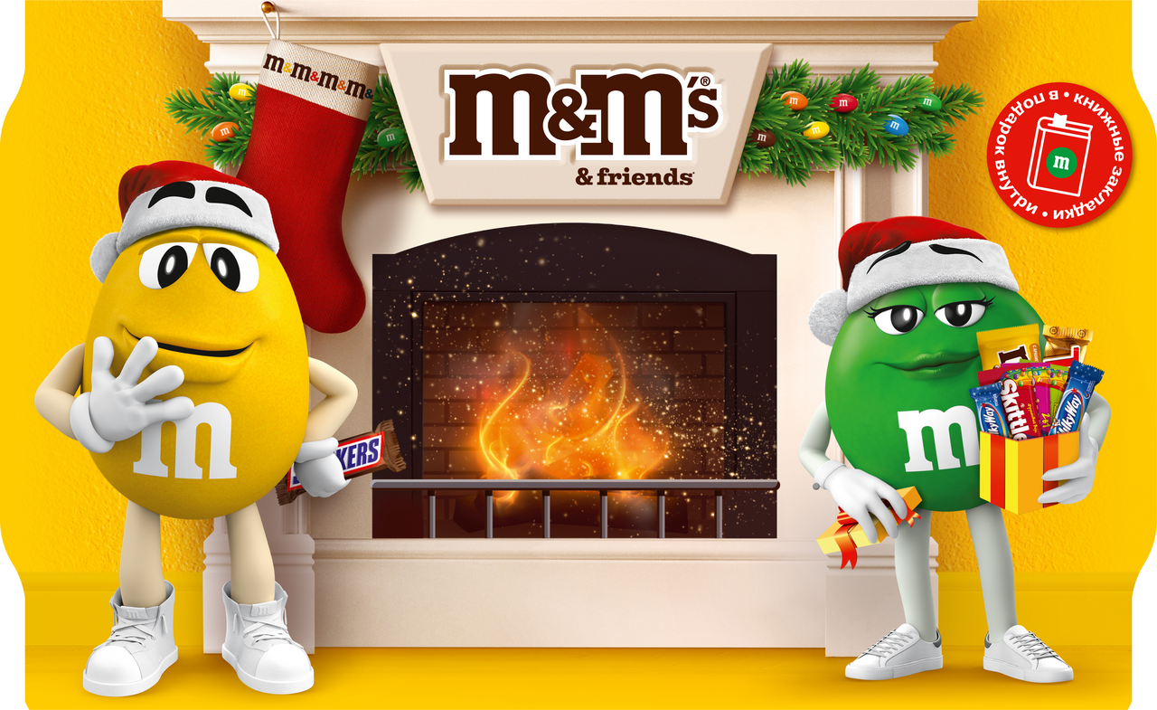 Подарочный набор M&M's Камин, 293г