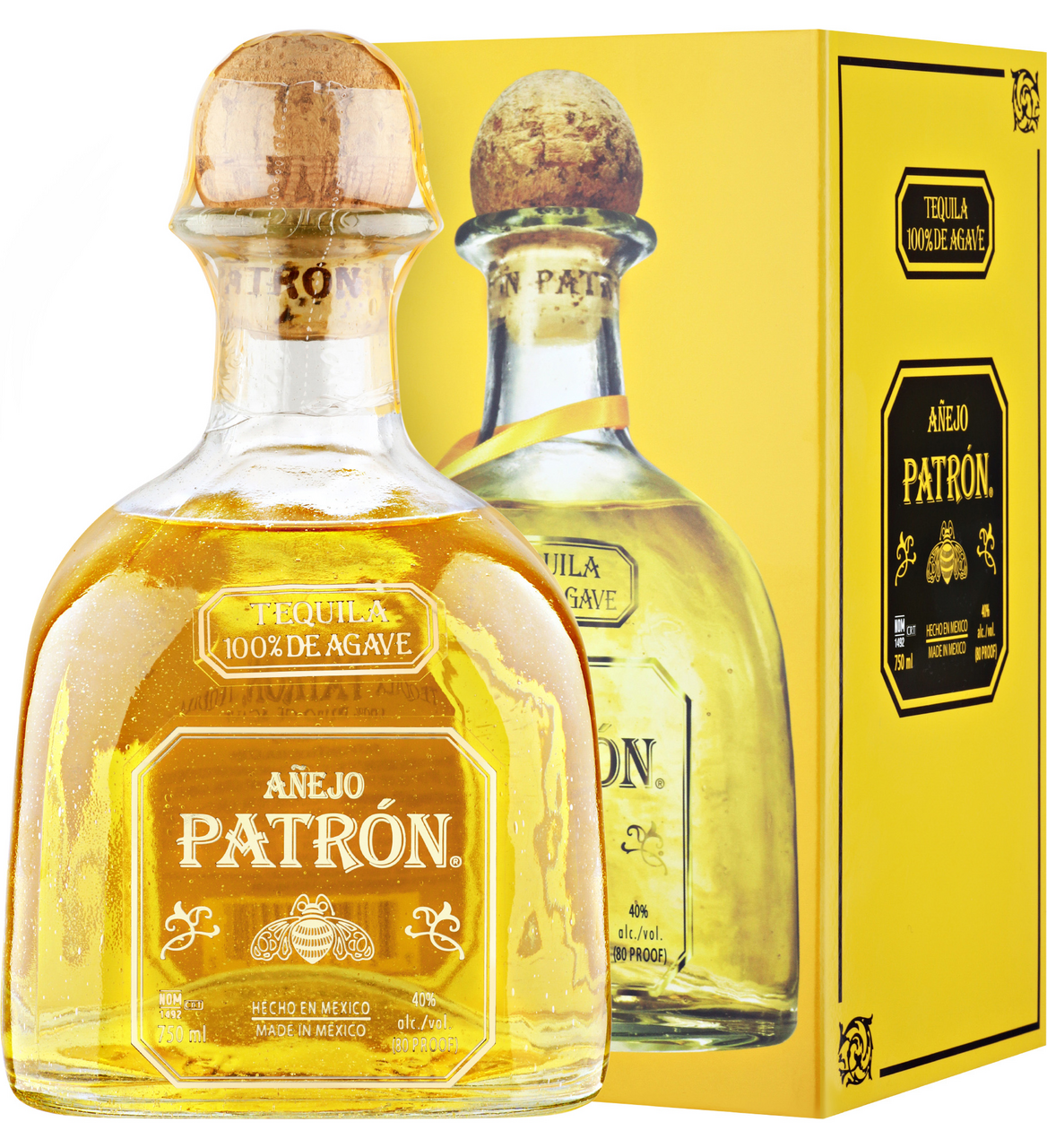 Изображение товара Текила Patron Anejo в подарочной упаковке 0.75 л Мексика элитный напиток