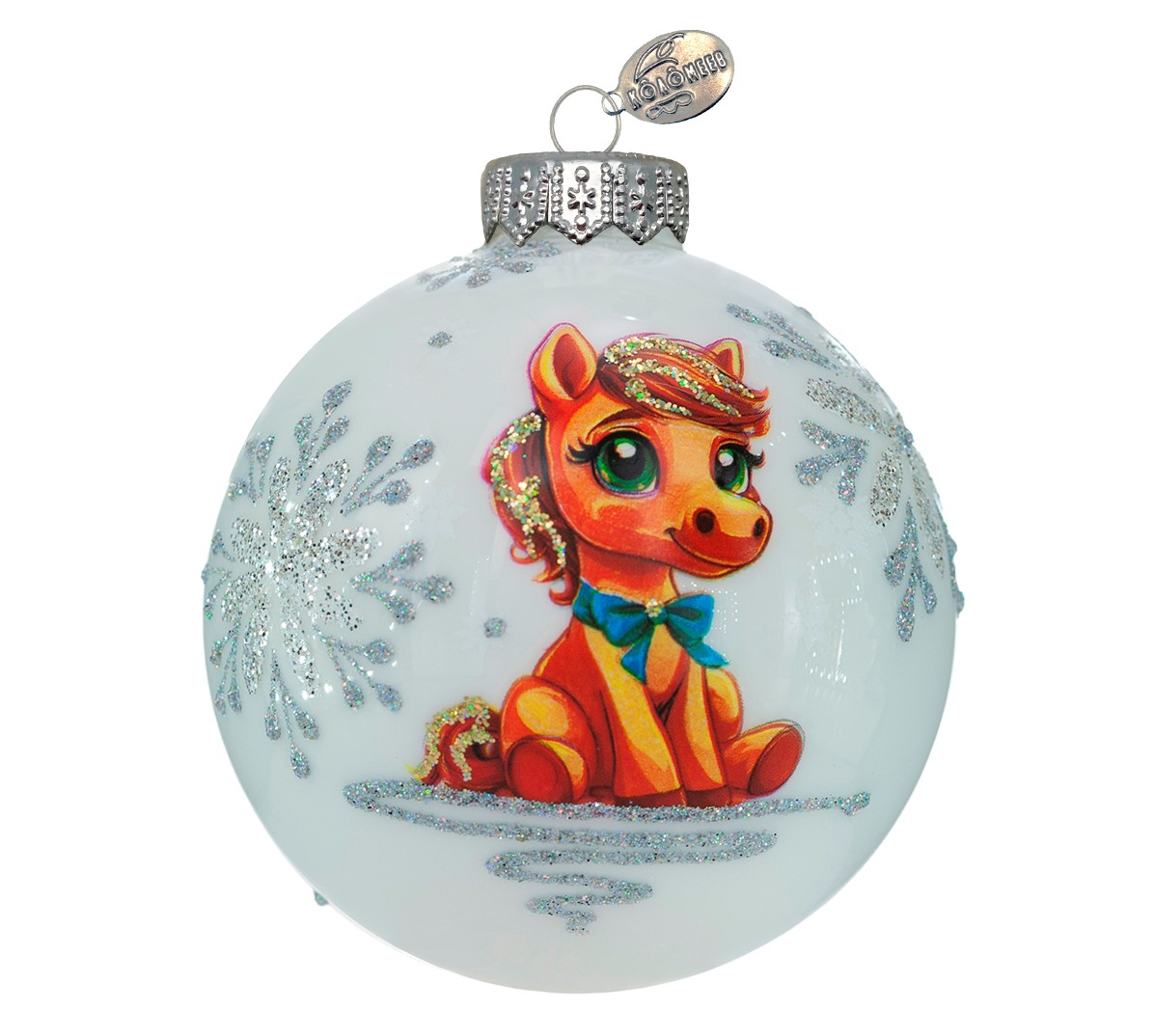 Шар елочный Коломеев Пони мальчик, 8см