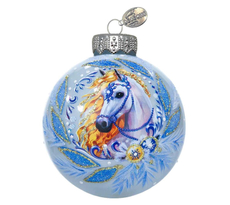 Шар елочный Коломеев Лошадка красивая, 10см