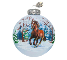 Шар елочный Коломеев Лошадка быстрая, 10см
