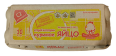 Яйцо куриное Третьяковская ПФ пищевое столовое С2, 10шт