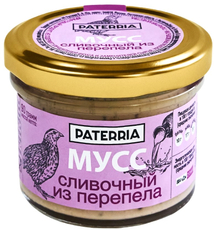 Мусс из перепела Paterria сливочный, 90г