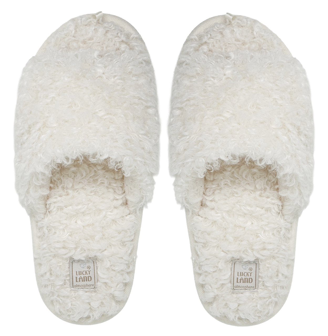 Тапочки женские Lucky Land Тедди открытые