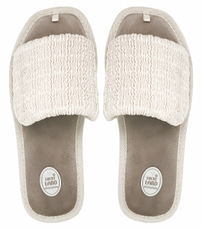 Тапочки женские Lucky Land открытые с шоколадным узором