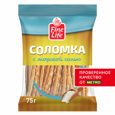 Fine Life Соломка с морской солью, 75г