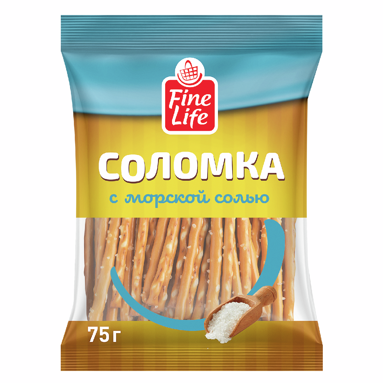 Fine Life Соломка с морской солью, 75г