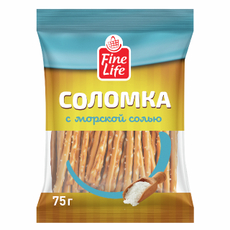 Fine Life Соломка с морской солью, 75г