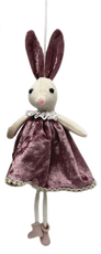 Украшение елочное B&H кукла-кролик, 9 x 4 x 25см