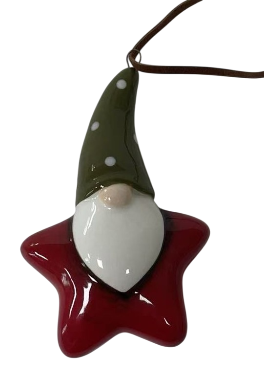 Украшение елочное B&H звездный гном, 5.9 x 2.7 x 9.3см
